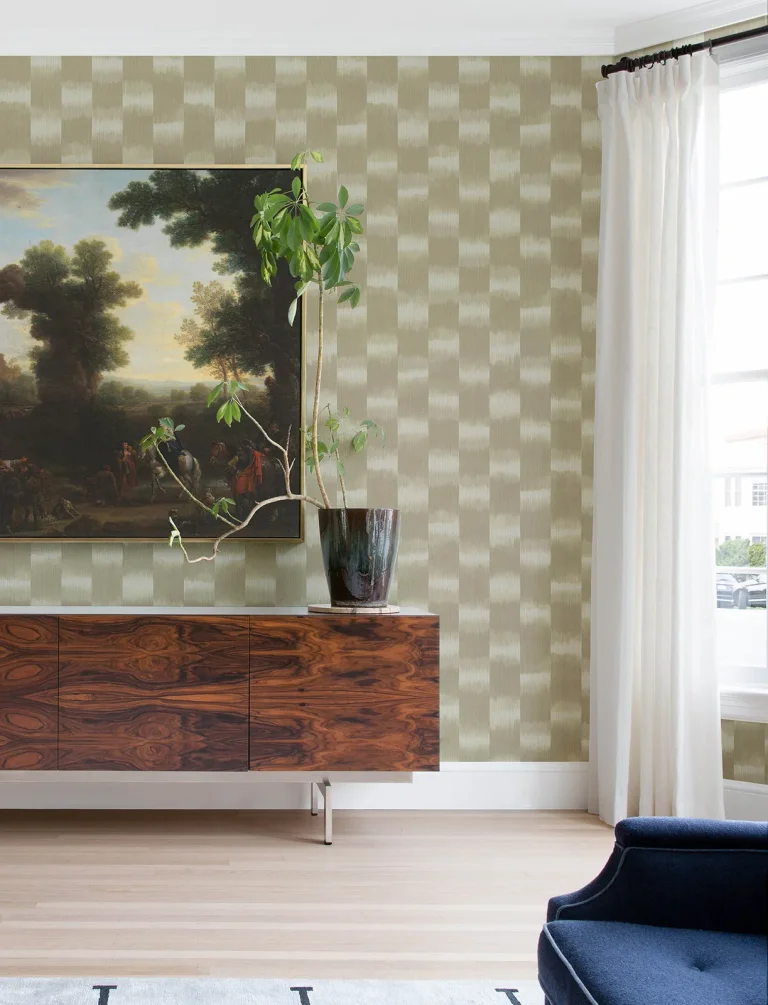 Baldwin Shibori Stripe Wallpaper - Champagne — Ảnh 4