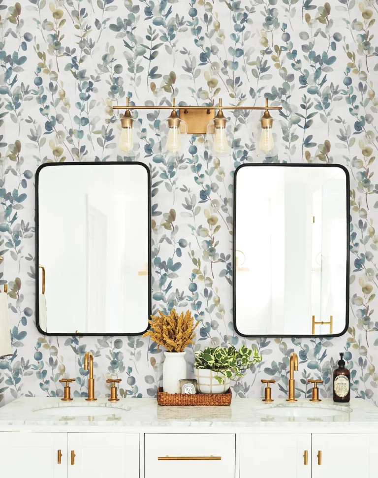 Candice Olson Joyful Eucalyptus Wallpaper - Turquoise — Image 3