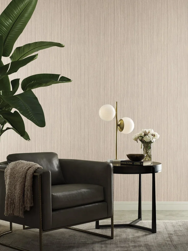 Wistman Stripe Wallpaper - Almond — Ảnh 4