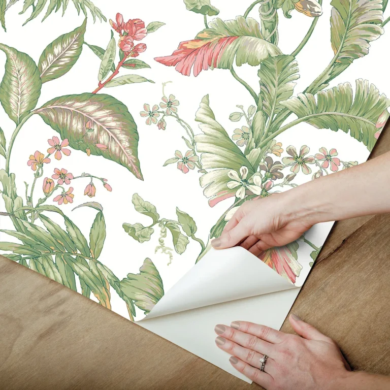 Fiji Garden Peel and Stick Wallpaper - Pink — Ảnh 4