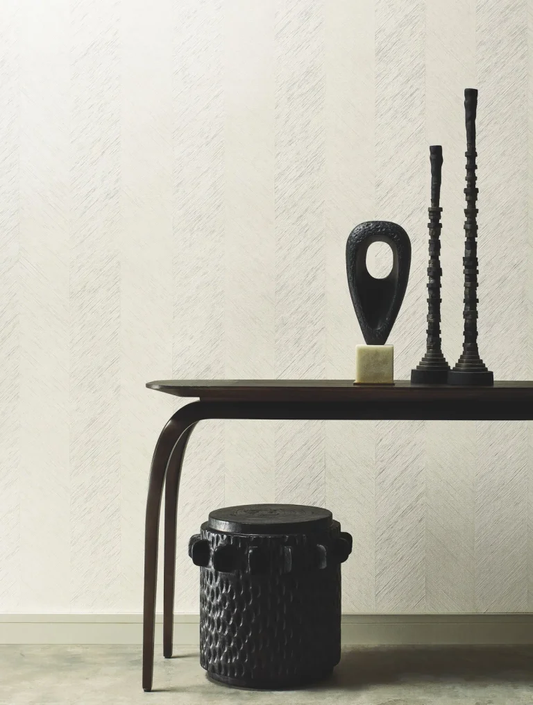 Chevron Wallpaper - White