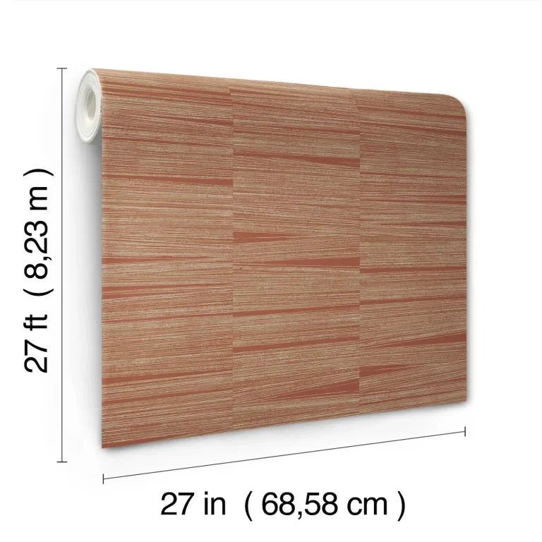 Line Stripe Wallpaper - Brick — Image 7