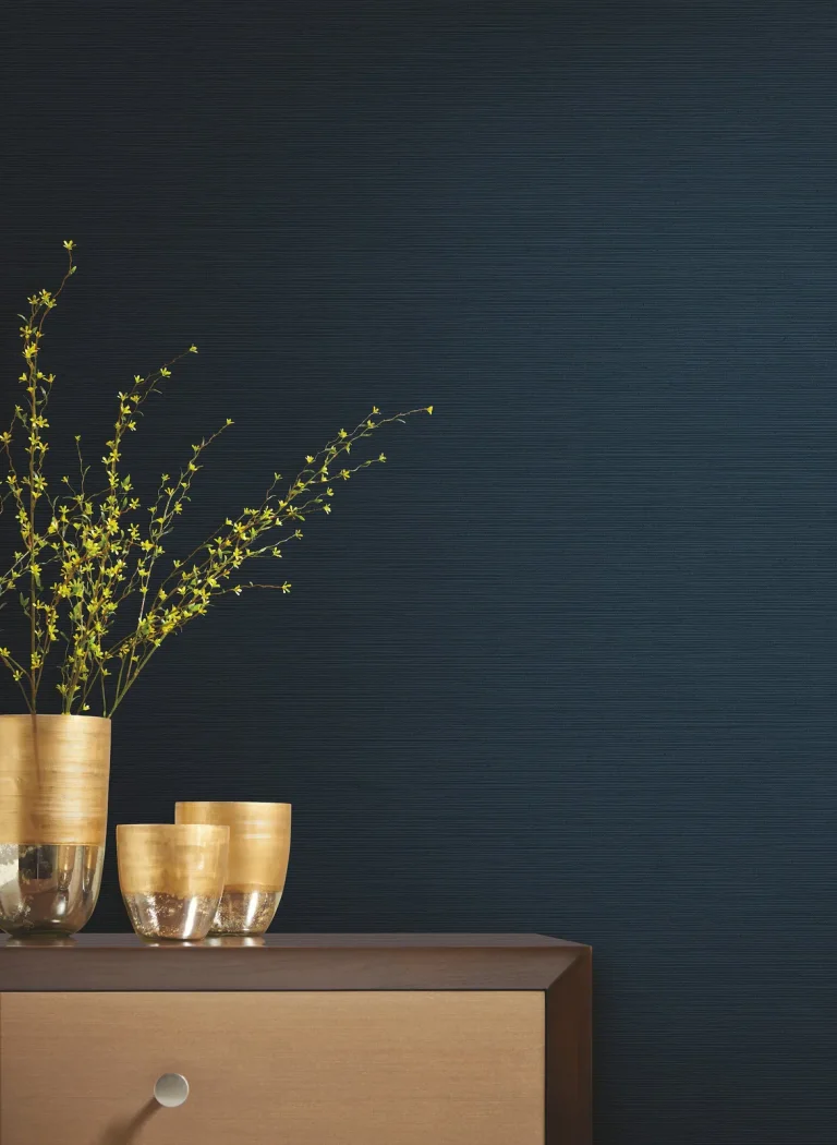 Shining Sisal Wallpaper - Navy — Ảnh 6