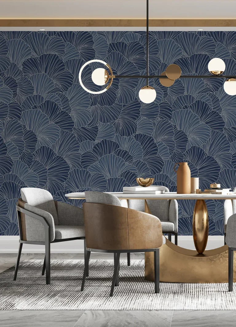 Petals Wall Mural - Royal Blue — Ảnh 8