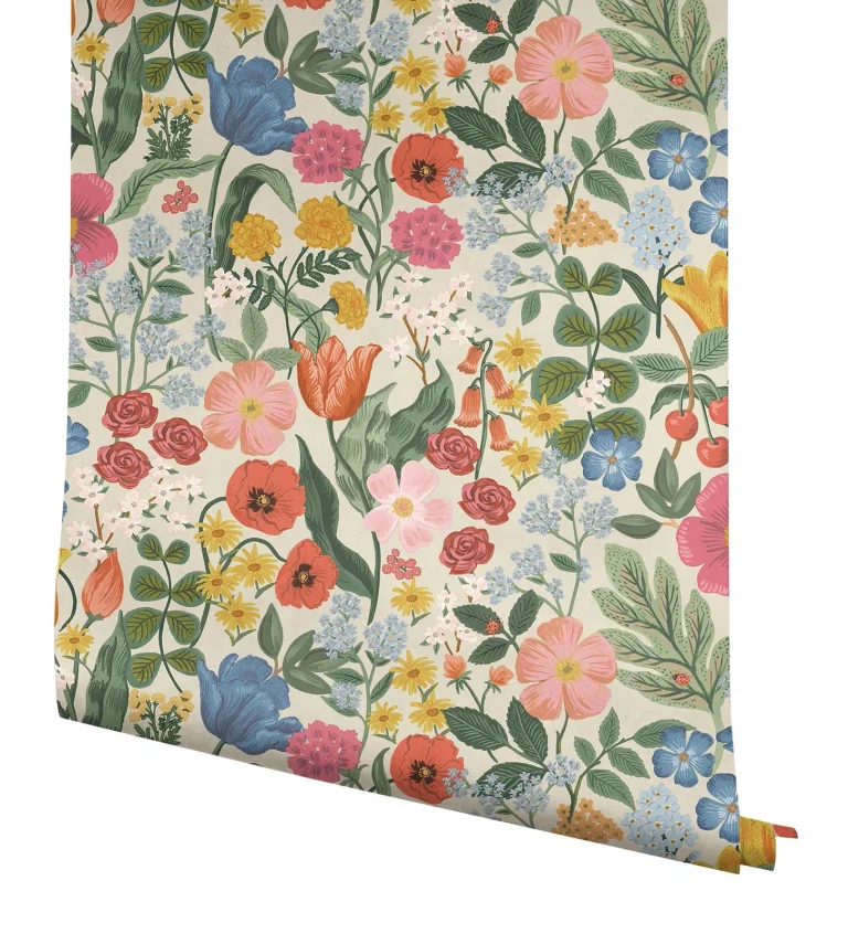Rifle Paper Co. Blossom Wallpaper - Cream — Ảnh 6