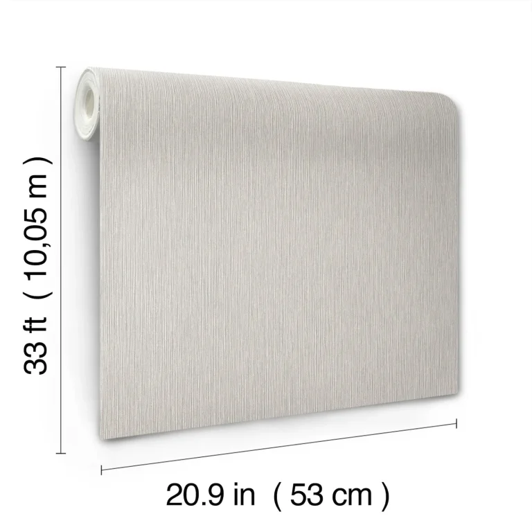 Oren Shimmering Striations Wallpaper - Grey — Image 6