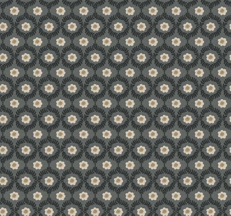 Rifle Paper Co. Emma Wallpaper - Black — Ảnh 5