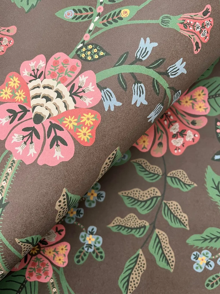 Rifle Paper Co. Gracie Wallpaper - Brown — Ảnh 3