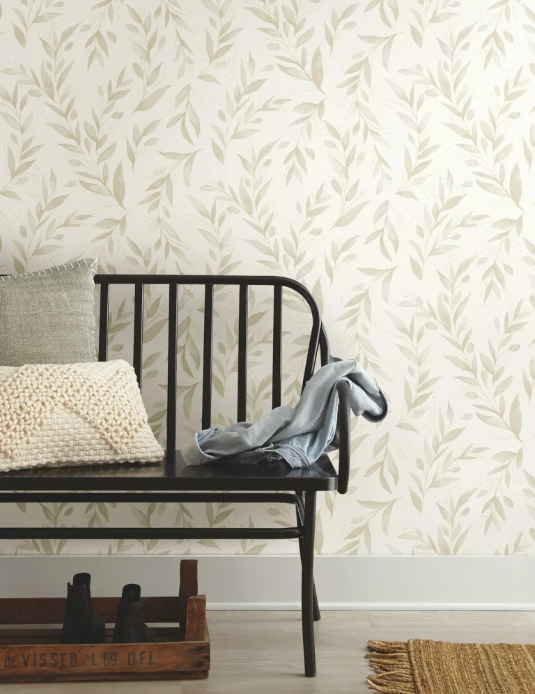 Magnolia Home Olive Branch Peel And Stick Wallpaper - Beige — Ảnh 4