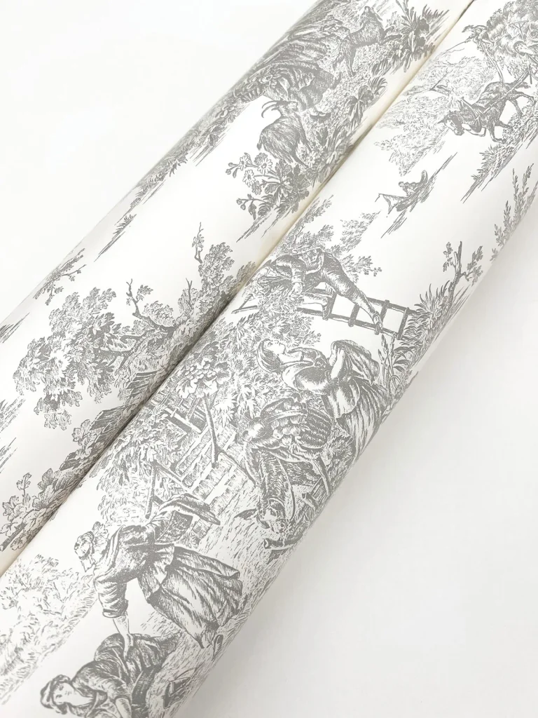 Campagne Toile Wallpaper - Grey — Ảnh 2