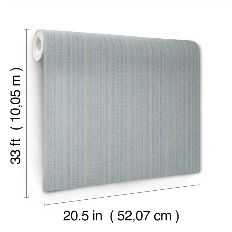 Chesapeake Stokes Chevron Stripe Wallpaper - Blue — Ảnh 2