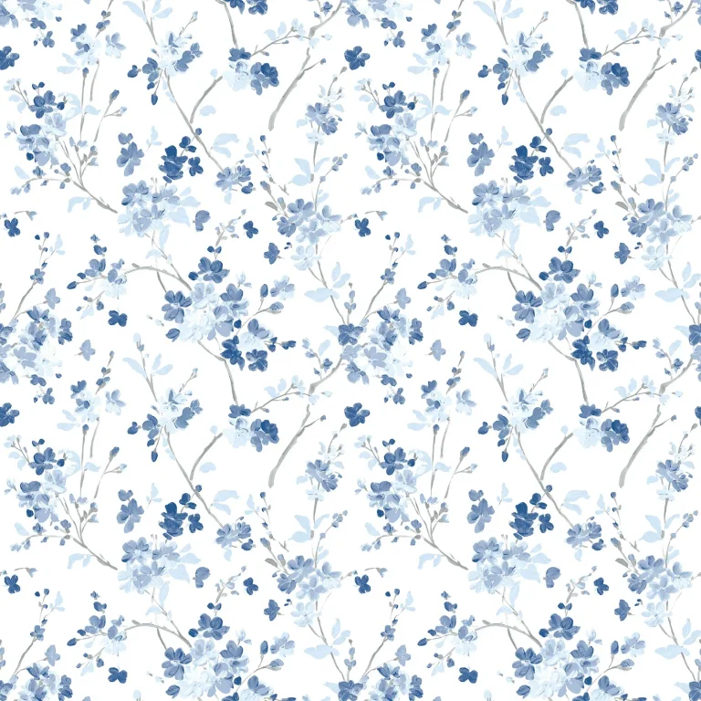 Chesapeake Glinda Floral Trail Wallpaper - Navy — Ảnh 2