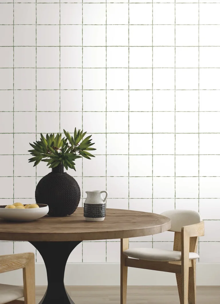 La Vitre Plaid Wallpaper - Leaf — Ảnh 5