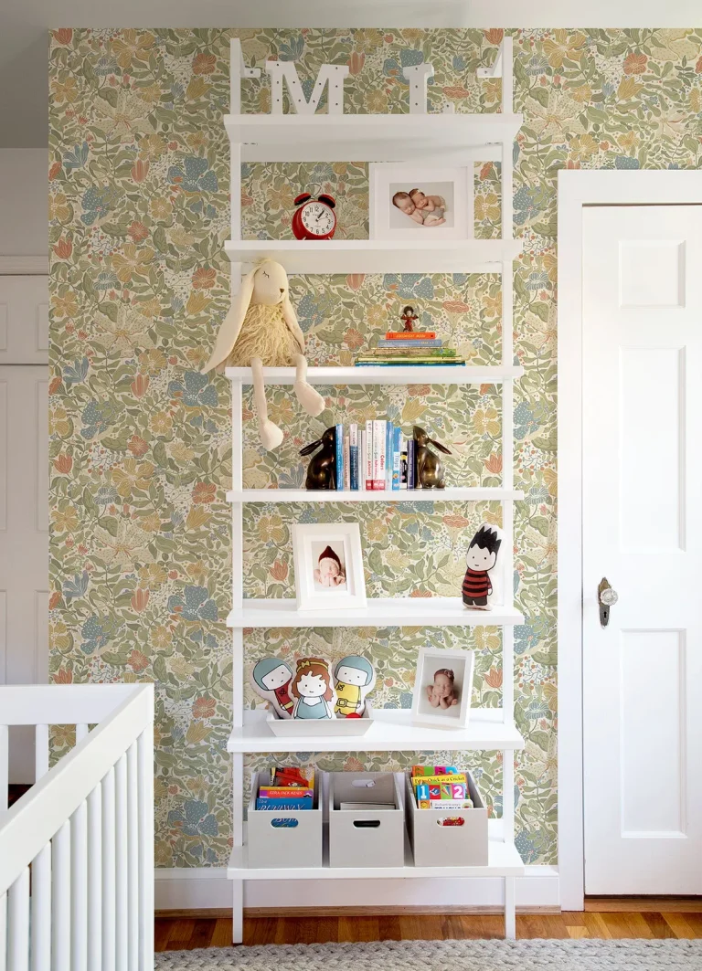 Midsommar Floral Medley Wallpaper - Light Green — Image 4