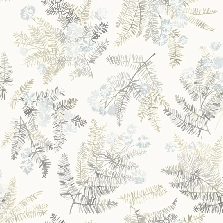 Chesapeake Frith Botanical Wallpaper - Light Blue — Image 4