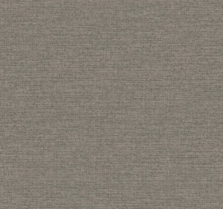 Terrene Faux Linen Wallpaper - Charcoal — Ảnh 5