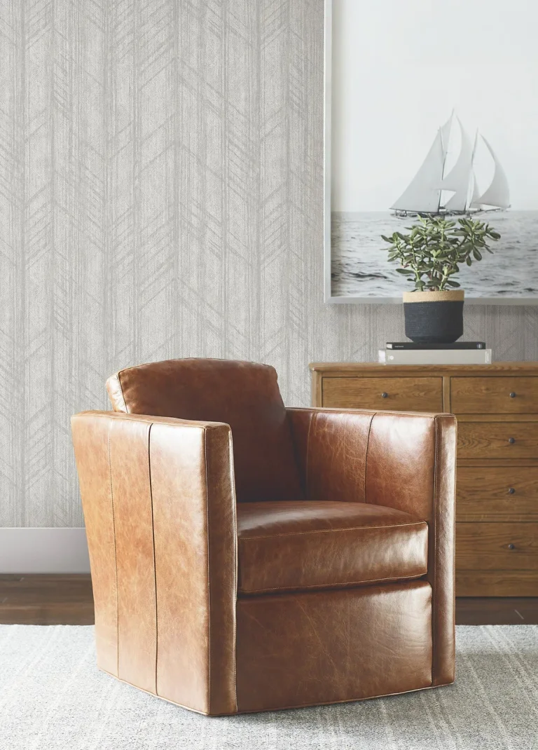 Ronald Redding Winthrop Geometric Wallpaper - Grey — Ảnh 6