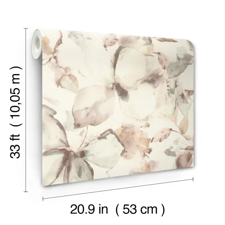Liliana Floral Wallpaper - Neutral — Image 2