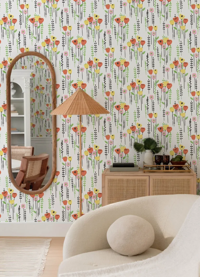 Mabel Floral Field Wallpaper - Yellow — Ảnh 6