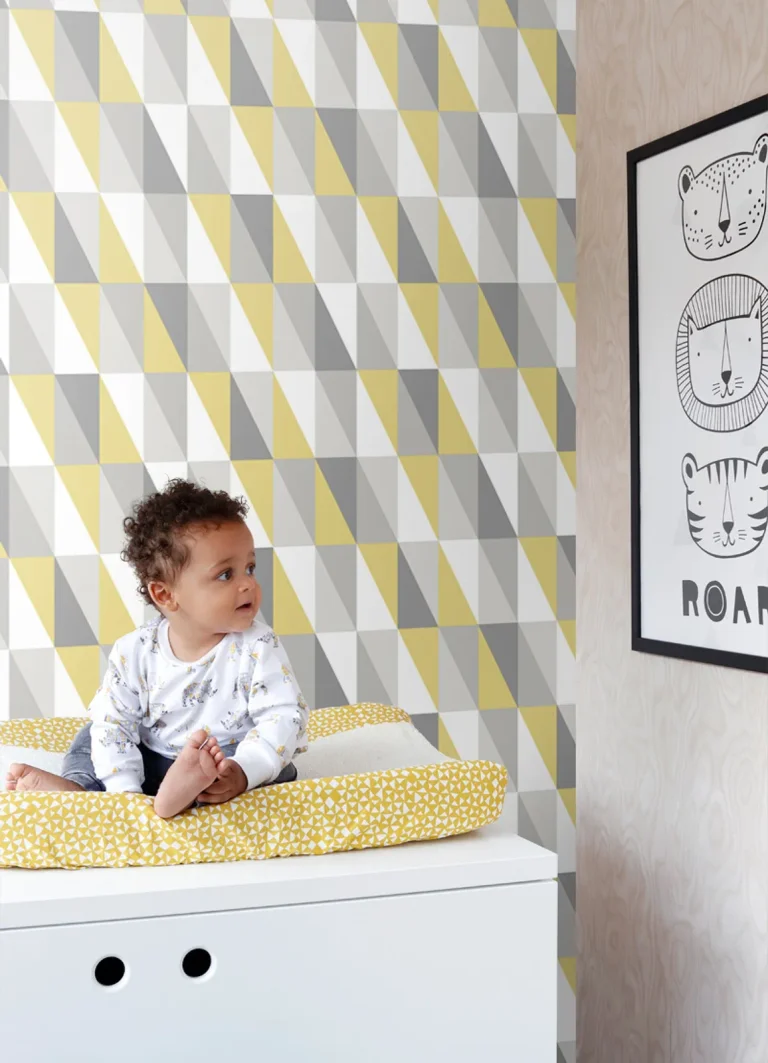 Chesapeake Inez Geometric Wallpaper - Mustard — Ảnh 2