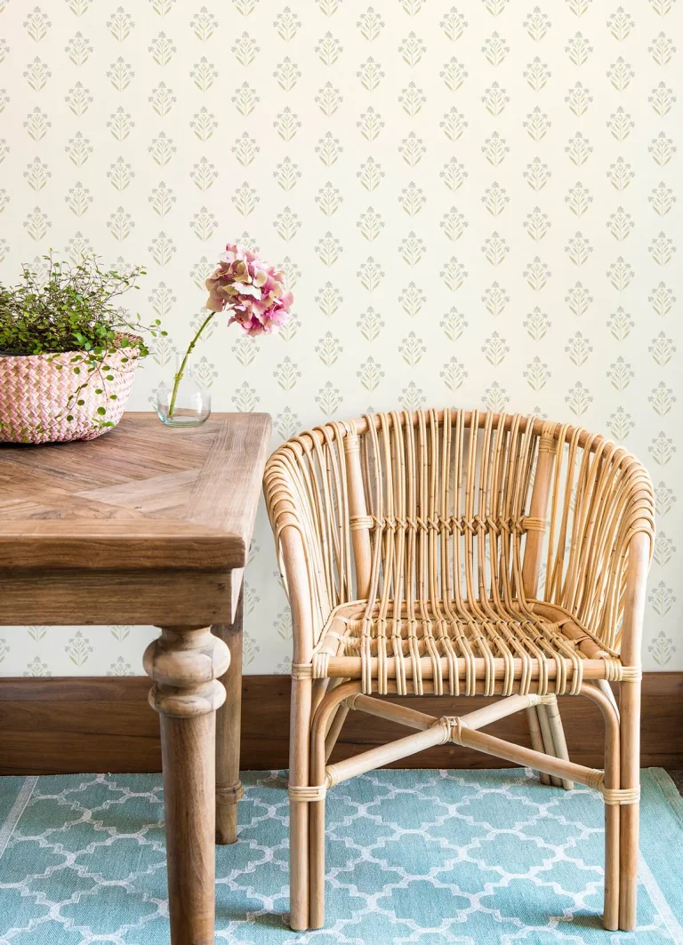 Chesapeake Kova Floral Crest Wallpaper - Yellow — Image 4