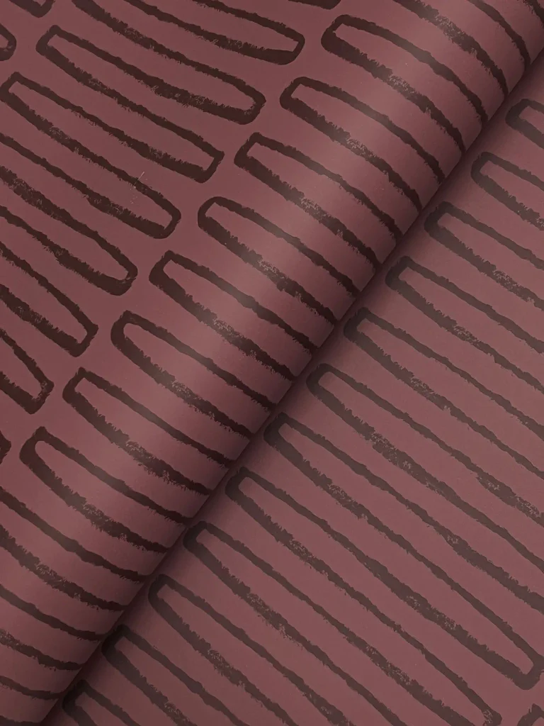 Lars Retro Wave Wallpaper - Mulberry — Ảnh 3