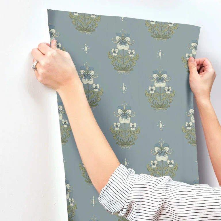 Gullvie Pansies Wallpaper - Light Blue — Ảnh 2