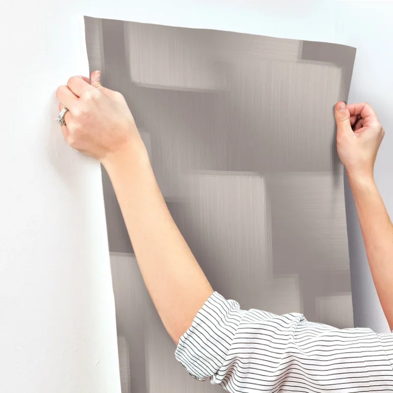 Silk Madras Abstract Geometric Wallpaper - Grey — Ảnh 5
