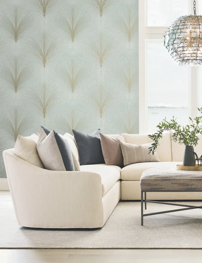 Papyrus Plume Wallpaper - Beige — Image 6