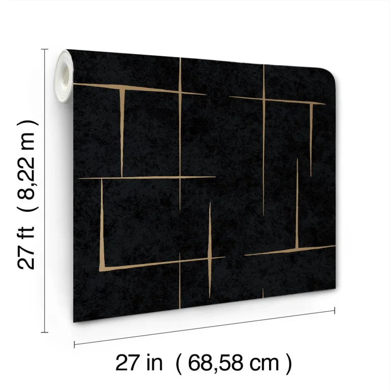 Ronald Redding Malia Wallpaper - Gold & Black — Ảnh 4