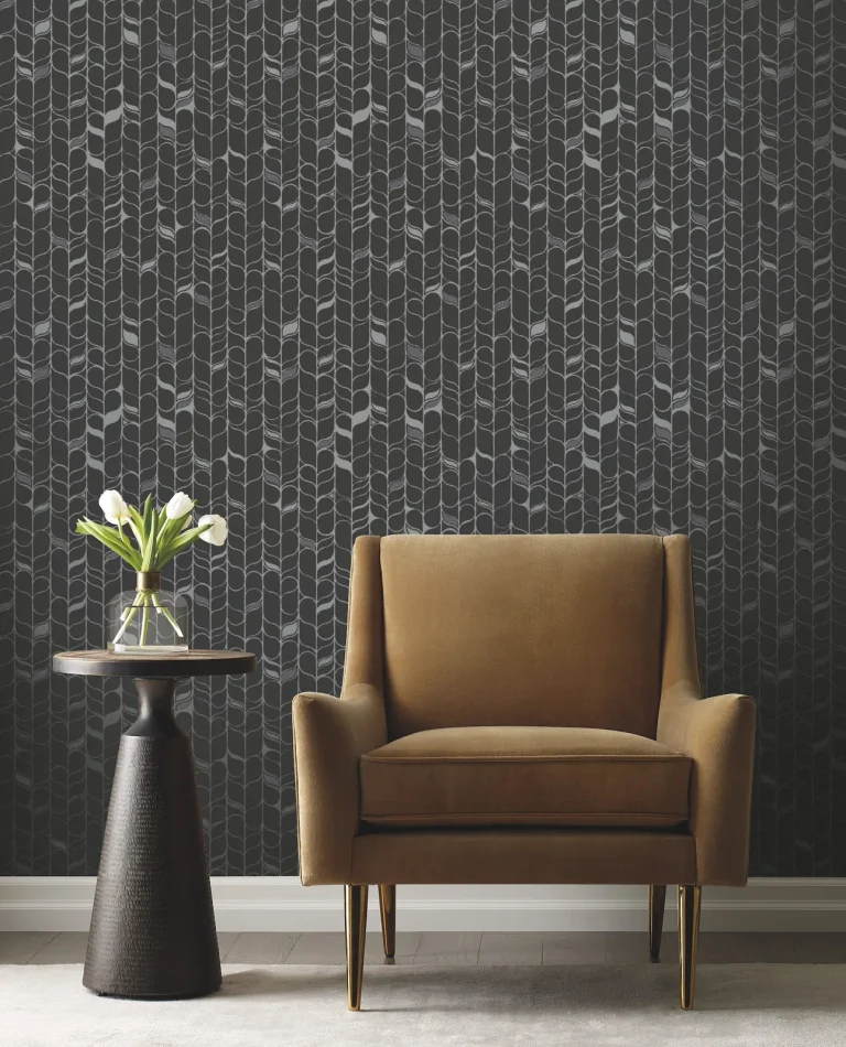 Candice Olson Perfect Petals Wallpaper - Black/Silver — Ảnh 3