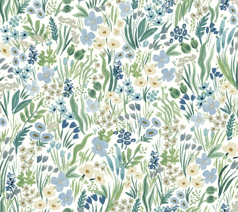Rifle Paper Co. Lea Peel and Stick Wallpaper - Indigo — Ảnh 5