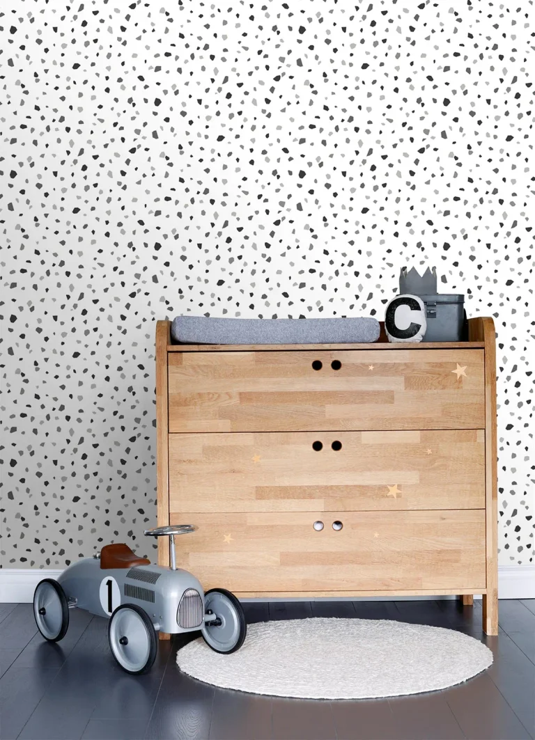 Chesapeake Ona Terrazzo Wallpaper - Charcoal — Ảnh 2
