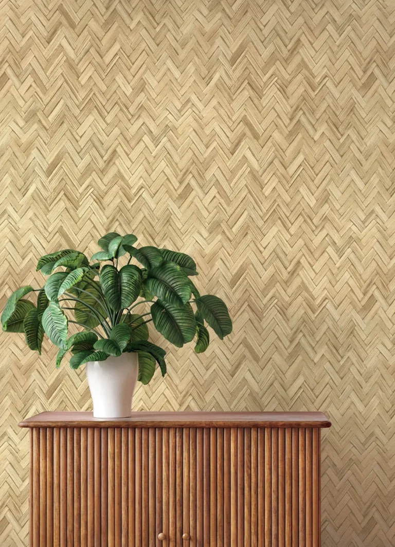Ellery Herringbone Wallpaper - Wheat — Ảnh 6
