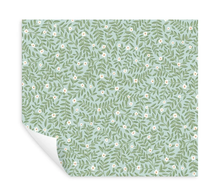 Rifle Paper Co. Elodie Petite Floral Peel and Stick Wallpaper - Light Blue — Ảnh 4