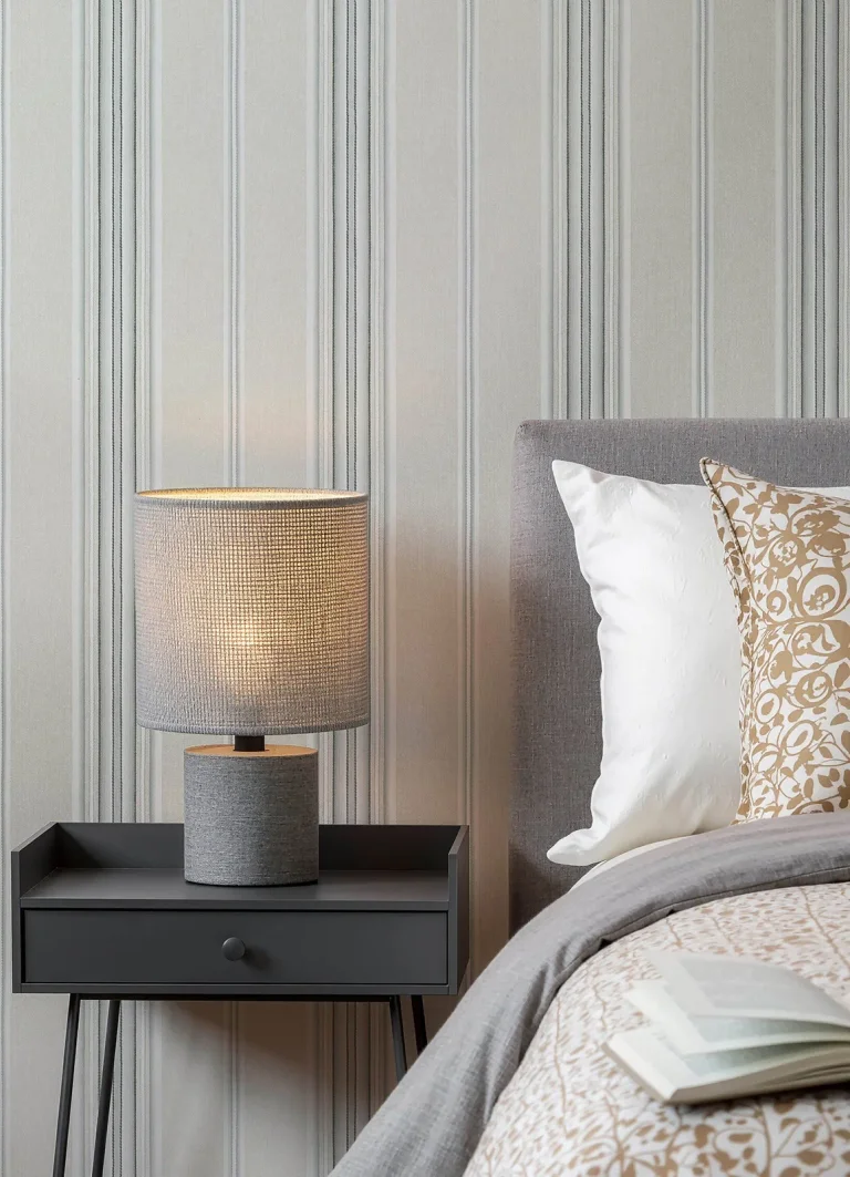 Chesapeake Calvados Linen Stripe Wallpaper - Turquoise — Ảnh 5