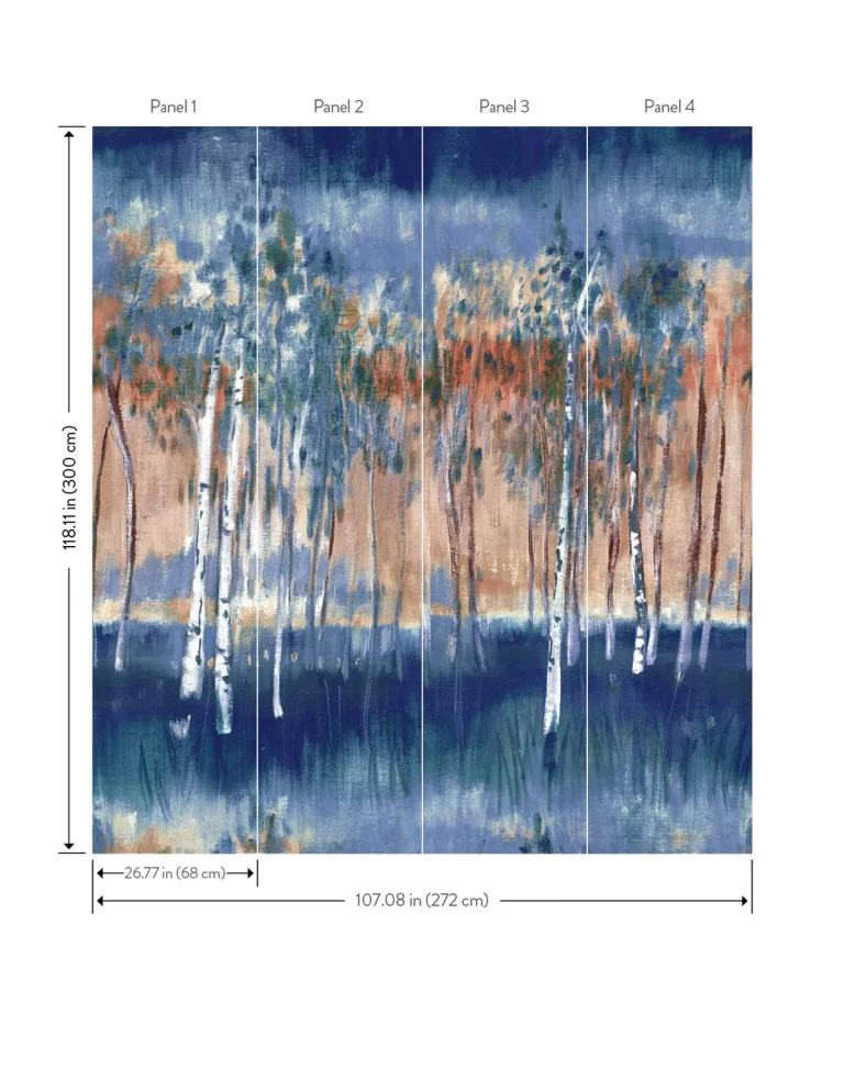 Primavera Wall Mural - Dark Blue — Ảnh 4