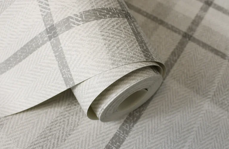 Harris Plaid Chevron Wallpaper - Grey — Ảnh 4