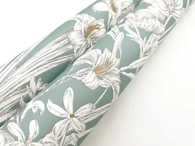 Orchid Conservatory Toile Wallpaper - Seamist/Taupe