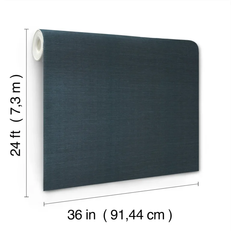 Magnolia Home Plain Grass Wallpaper - Indigo — Ảnh 3