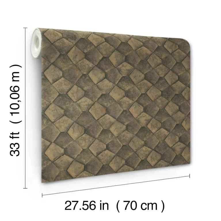 Waterford Tiled Wallpaper - Gold — Ảnh 5