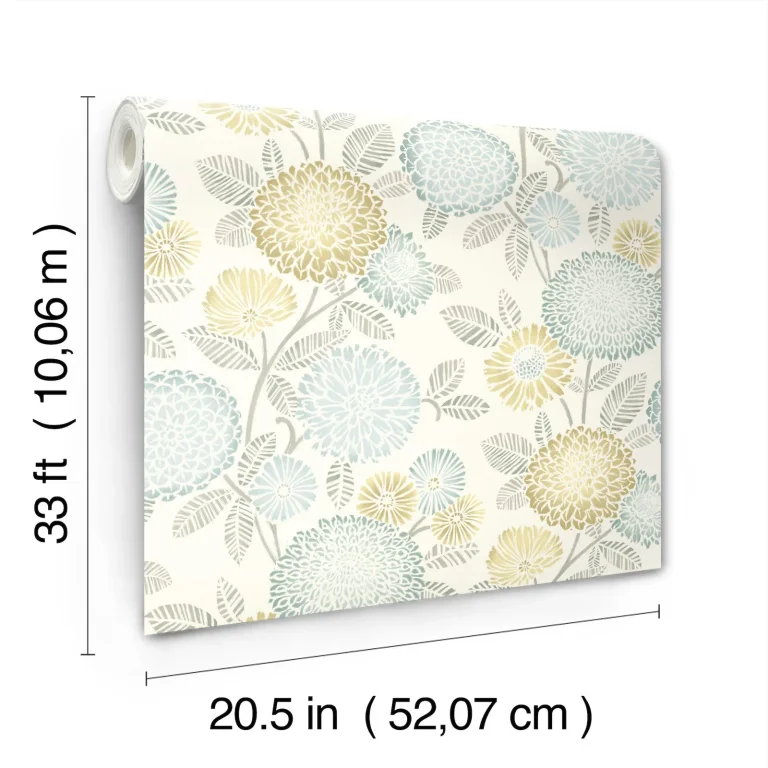 Chesapeake Zalipie Floral Trail Wallpaper - Lime — Ảnh 6