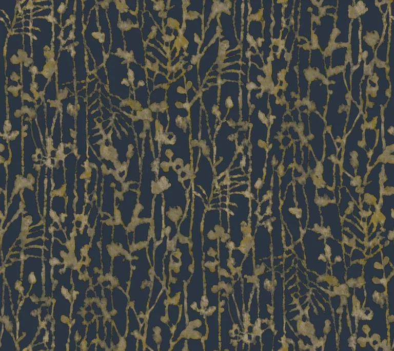 Ronald Redding Filigree Abstract Wallpaper - Navy — Ảnh 5