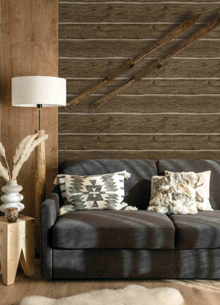 Chesapeake Lodgepole Wallpaper - Dark Brown — Ảnh 7