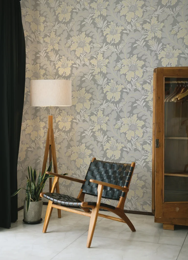 Butterfield Floral Wallpaper - Light Grey — Ảnh 3