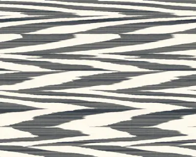 Flamed Zig Zag Peel and Stick Wallpaper - Black