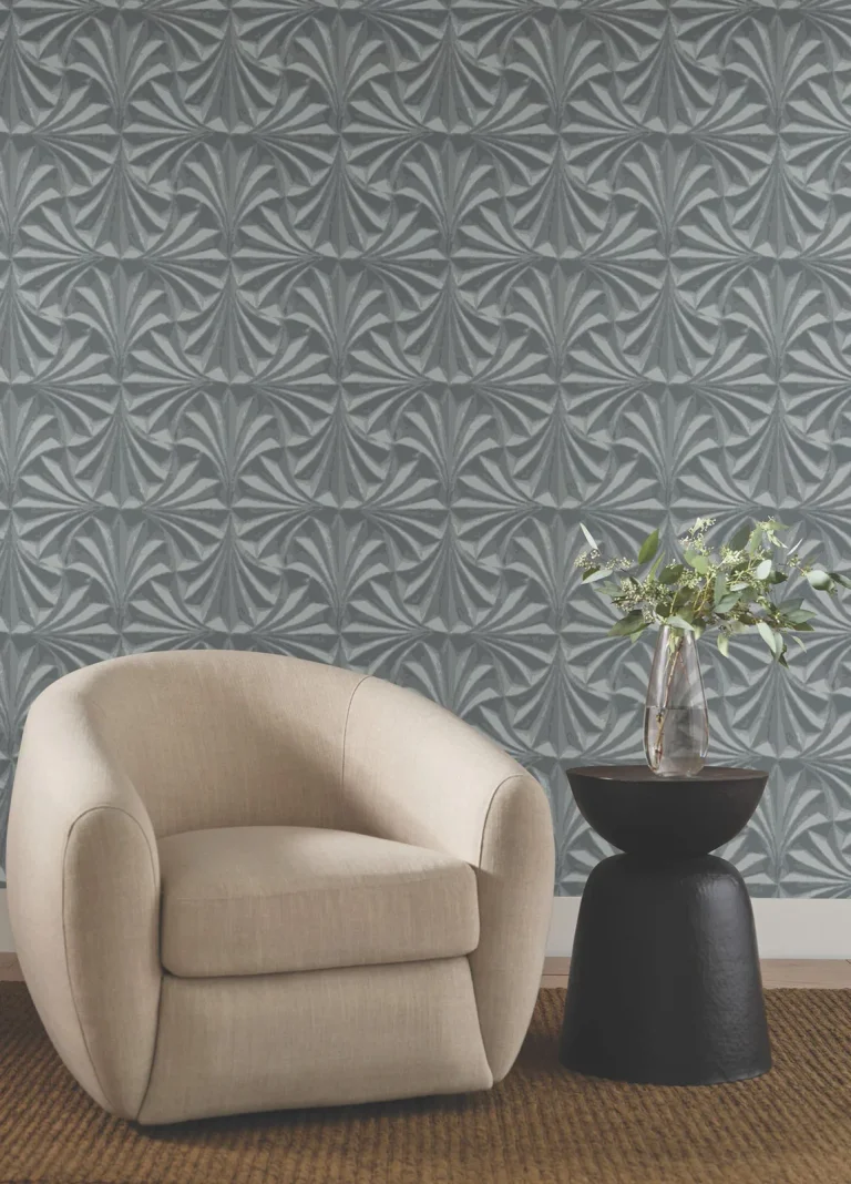 Candice Olson Sculpted Fans Wallpaper - Charcoal — Ảnh 5