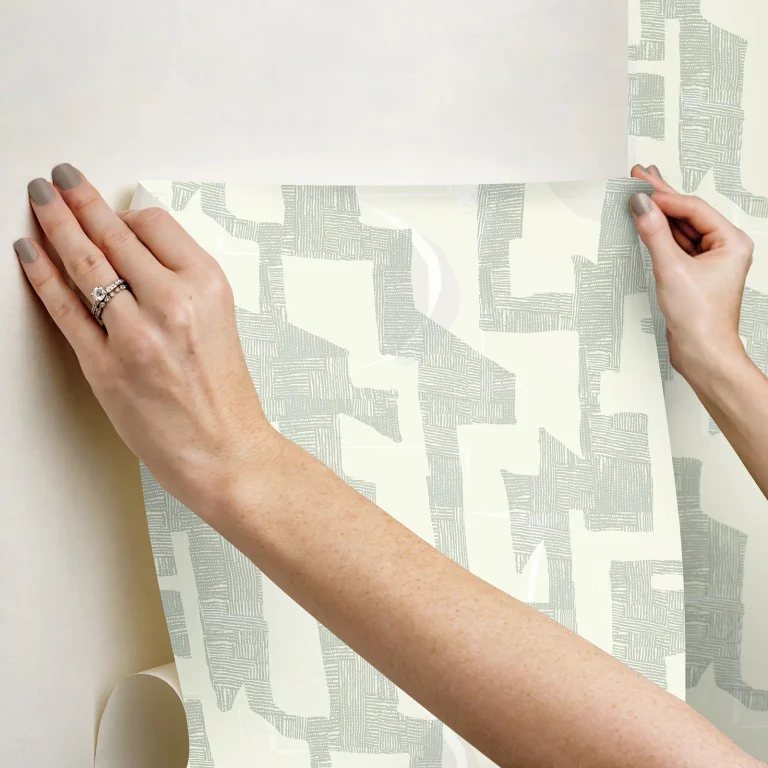 Nikki Chu Tribe Peel and Stick Wallpaper - Jade — Image 2