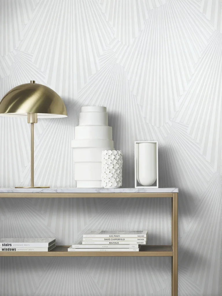 Lumiere Deco Geo Wallpaper - White — Ảnh 3