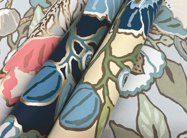 Poppies Wallpaper - Indigo — Ảnh 7